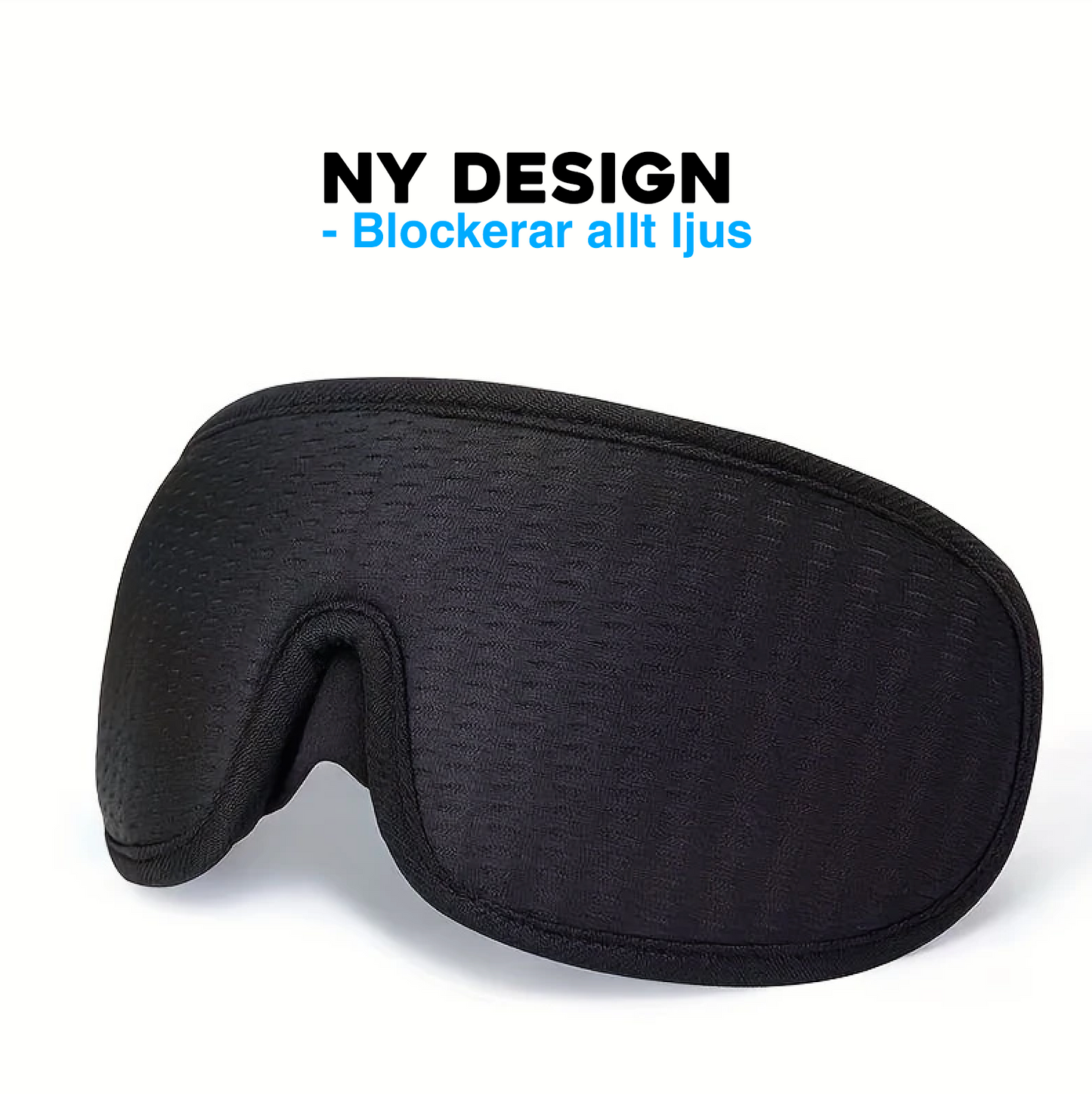 Premium Sovmask 3D – Mjuk, Andningsbar & Ljusblockerande