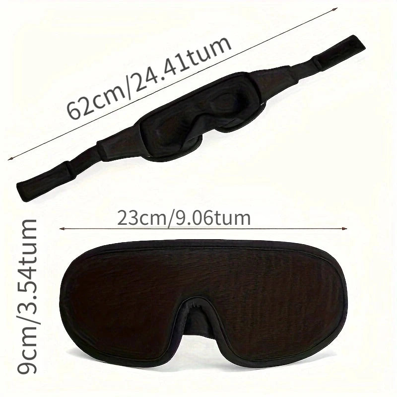 Premium Sovmask 3D – Mjuk, Andningsbar & Ljusblockerande