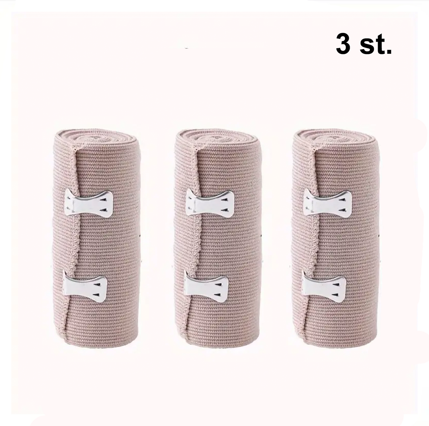 3-pack – Kompressionsbandage med spännen