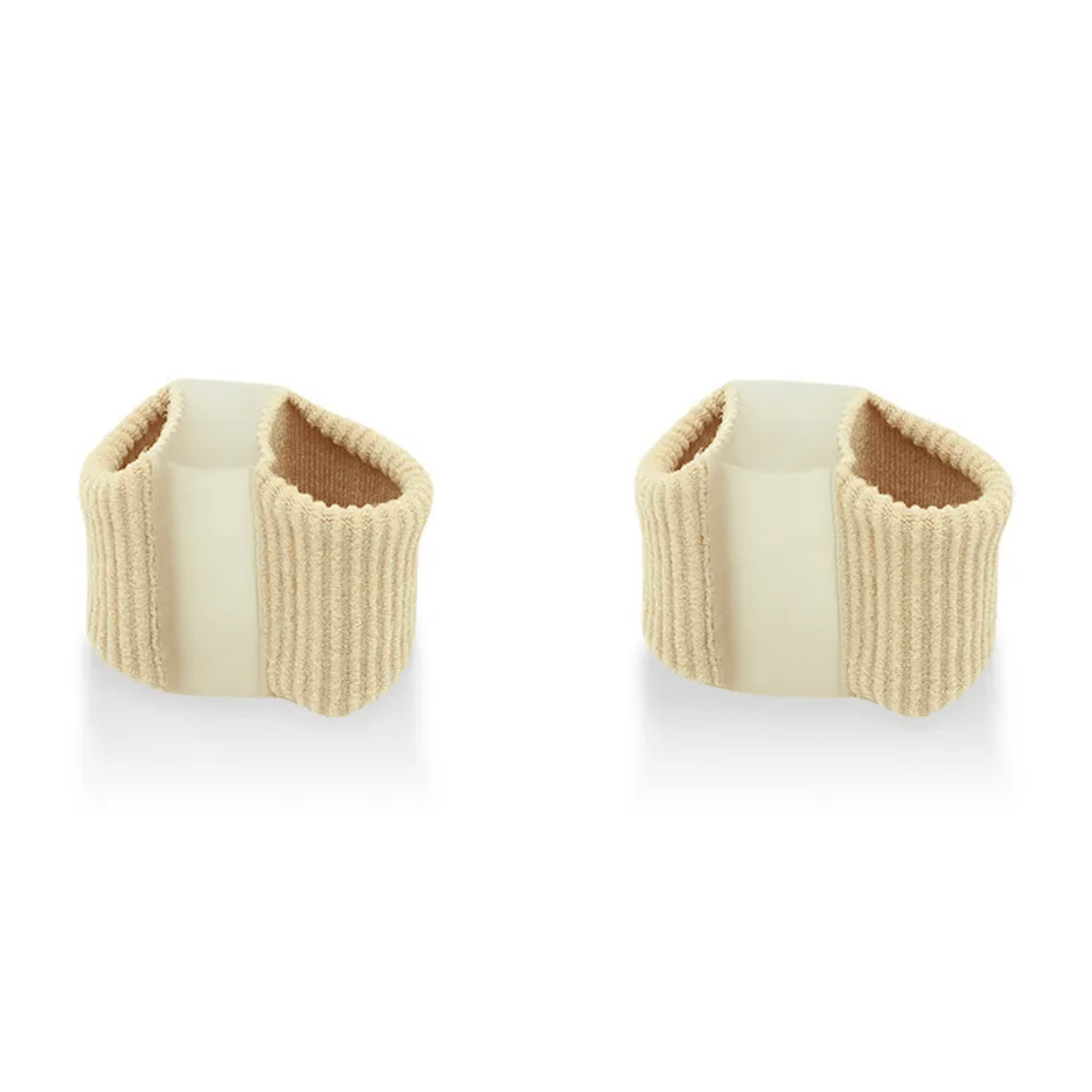 Dubbel tåseparerare för hallux valgus i mjukt och följsamt material