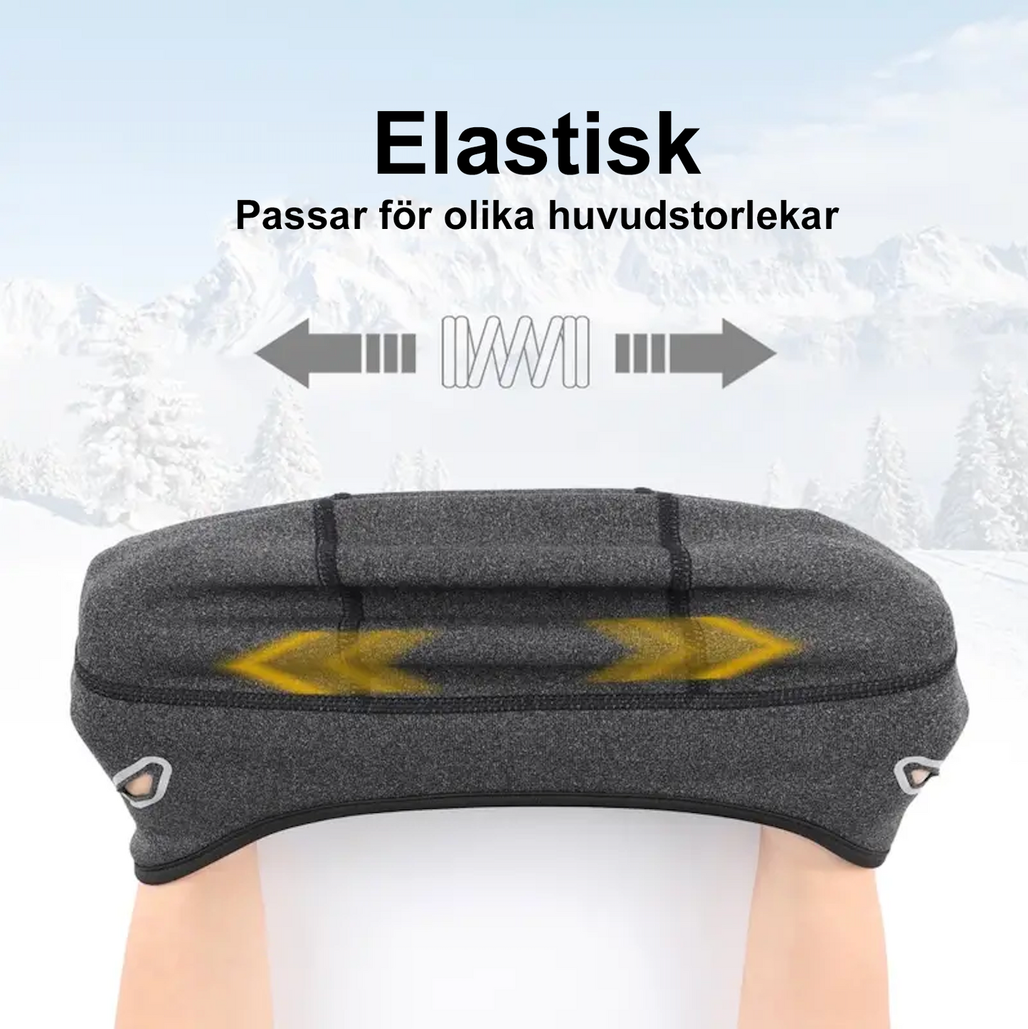 Herrfleece-mössa med öronvärmare