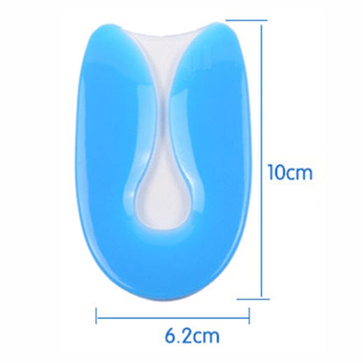 Illustration av hälinlägg med angivna mått i centimeter