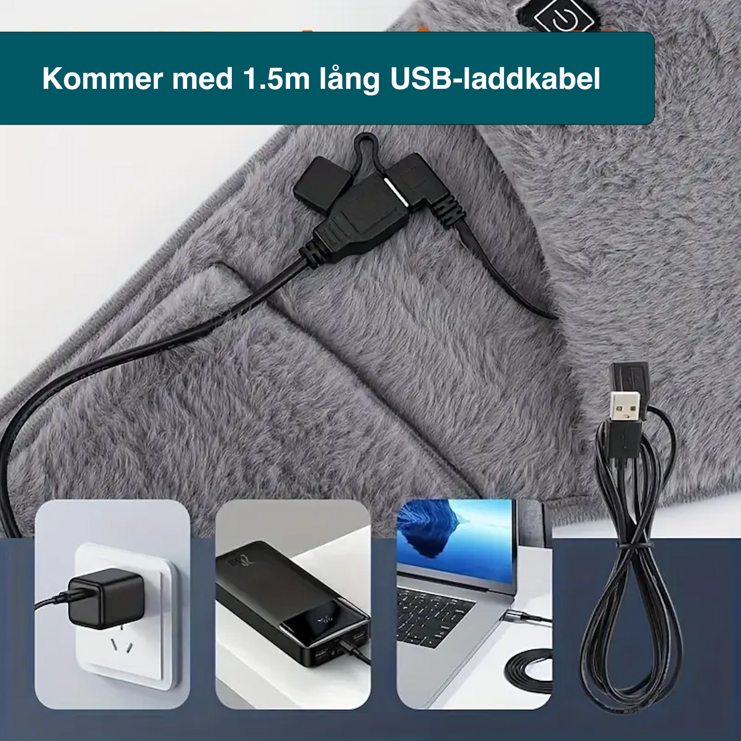 Bärbar midje- & handvärmare – Perfekt för hem & kontor