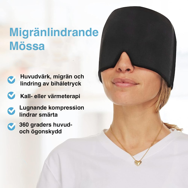 Migränlindrande Mössa - Lindrar Effektivt migrän, stress och inflammation