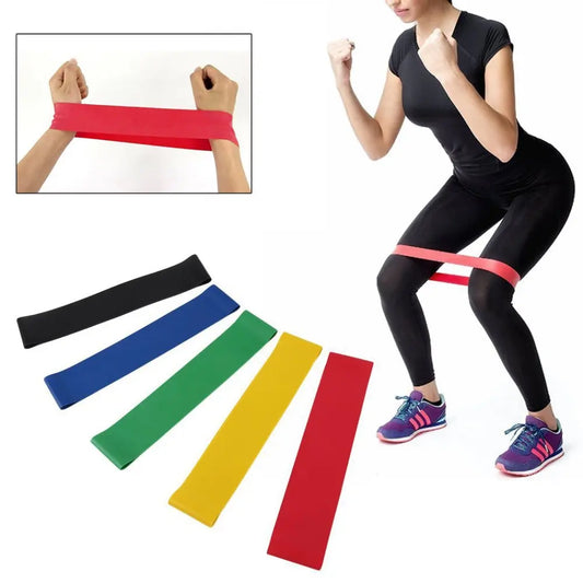 5-pack Träningsband för Helkroppsträning – Hemmagym, Fitness, Yoga & Pilates