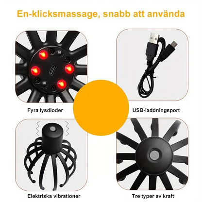 Elektrisk Huvudmassageapparat med USB-laddning