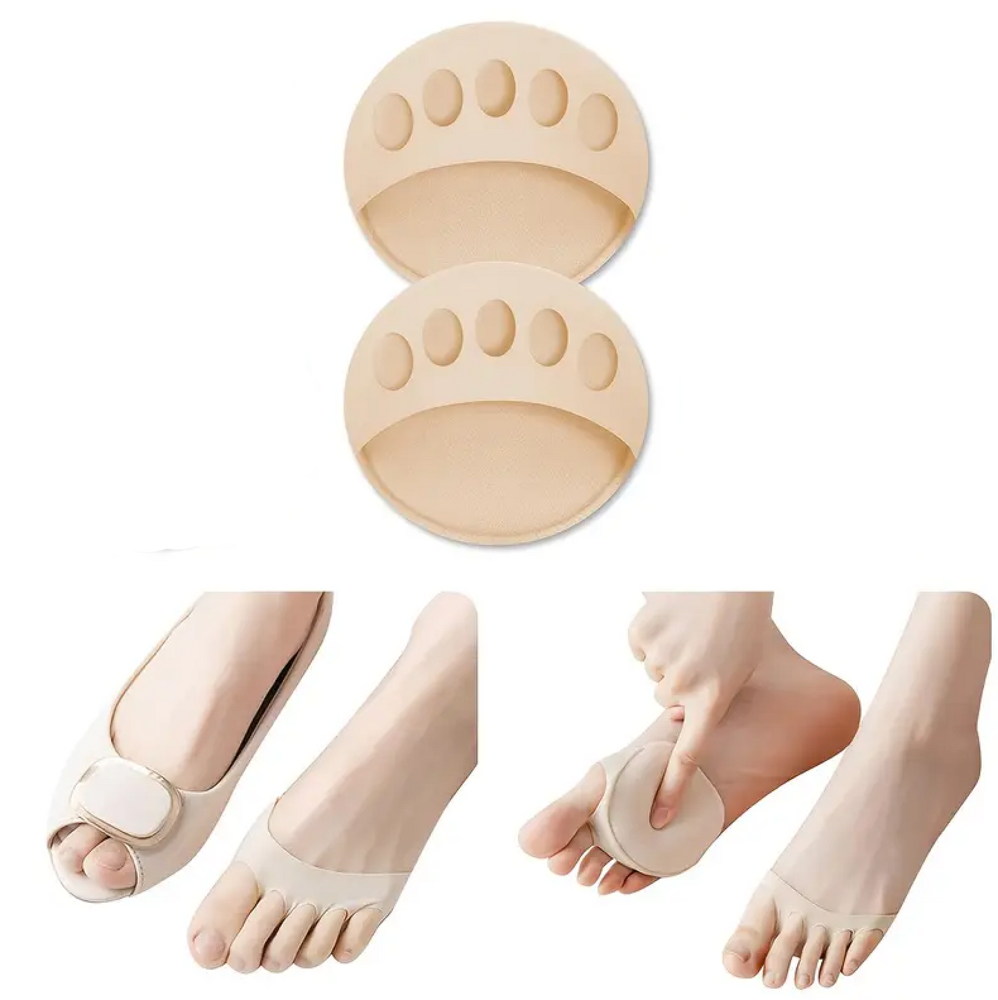 Fotdynor – mjuka och halkfria inlägg för alla skotyper, one size (1 par)