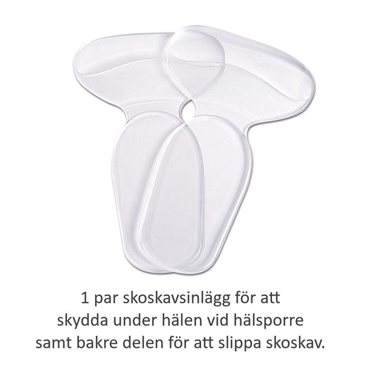 Skoskavsinlägg, häl (2 st), Hälsporre