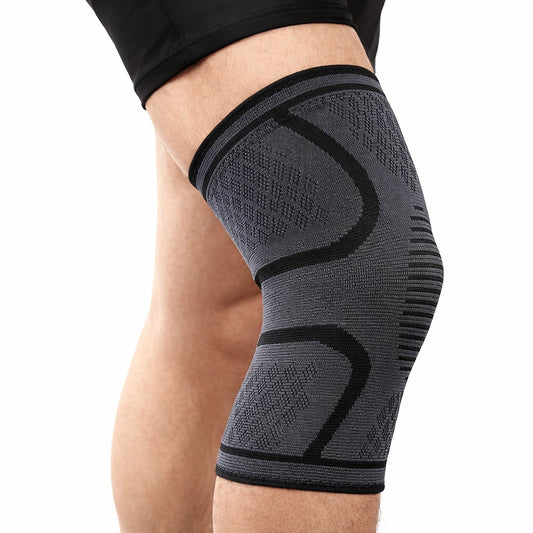 Knästöd med kompression buret på ben