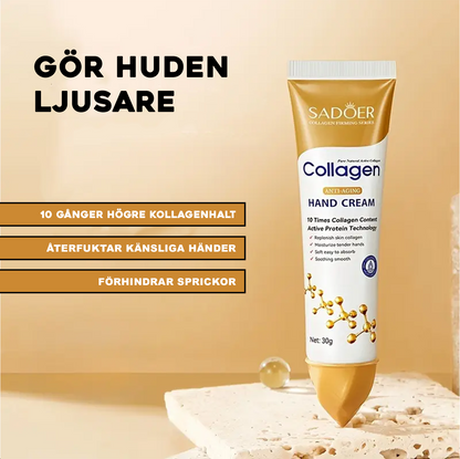 Kollagen Handkräm – återfuktande och mjukgörande kräm som stärker och skyddar huden (30 g)