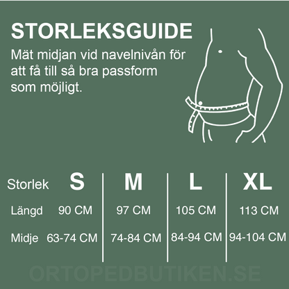 Midjestödsbälte - för nedre ryggsmärta svankstödsbälte