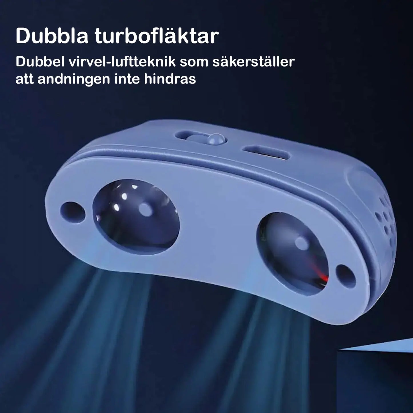 Elektrisk anti-snarkningsenhet för bättre andning under sömn