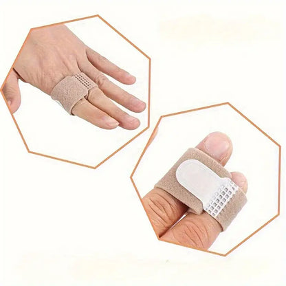 Tå- & fingerstöd som stabiliserar överlappande tå