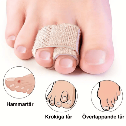 Närbild på fingerband med mjukt och flexibelt material