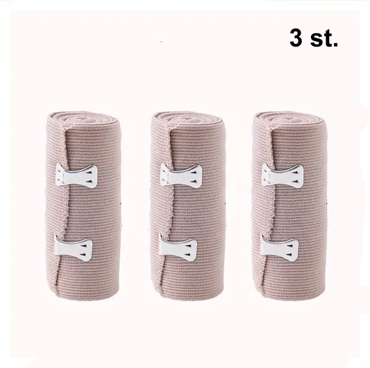 3-pack – Kompressionsbandage med spännen