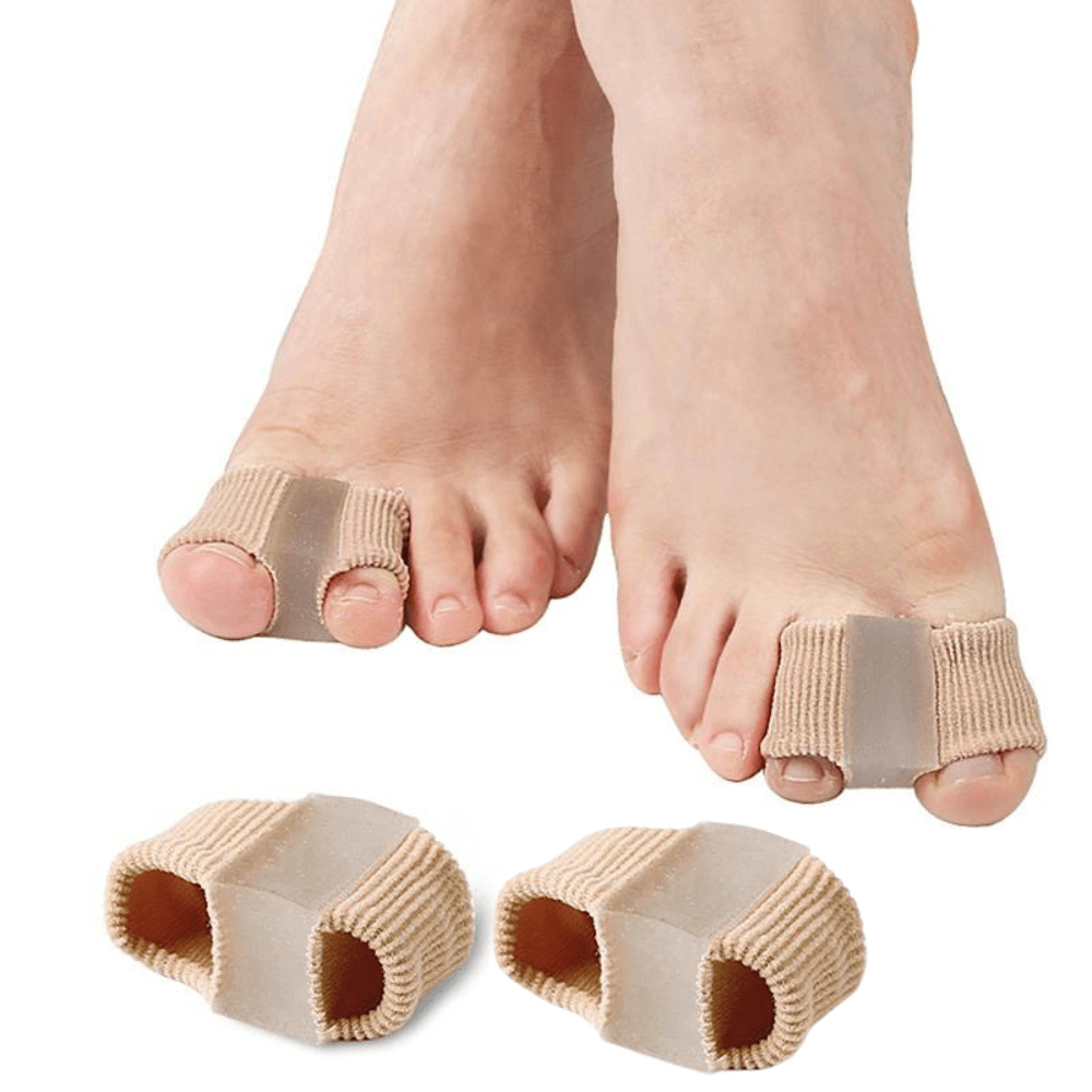 Dubbel tåseparerare för hallux valgus på fot