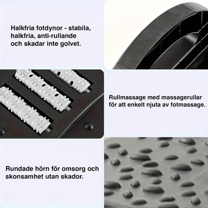 Strukturerad yta som ger bra grepp för fötterna