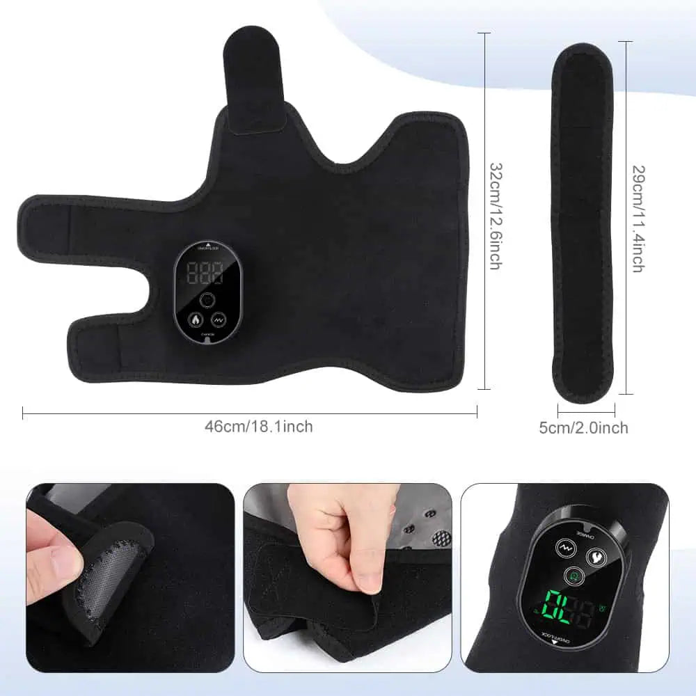 Mått på ankelvärmaren.