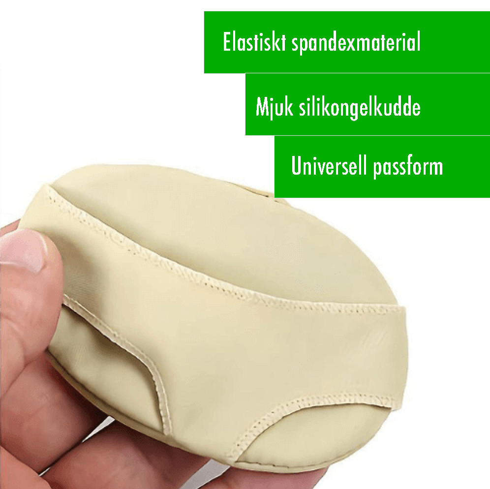 Mjukt framfotsskydd med dämpande gelkudde