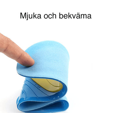 Inläggssulor i gel som ger mjuk stötdämpning