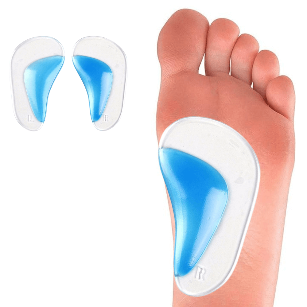 Hålfotstöd pronation placerat under hälen