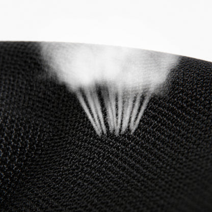 Närbild av andningsbart elastiskt material