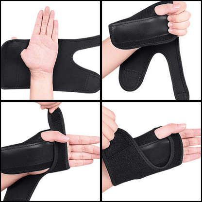 Justerbar rem och mjukt material runt handledsområdet