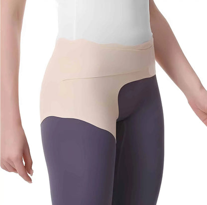 Höftstöd med kompression som bärs runt höft och bäcken