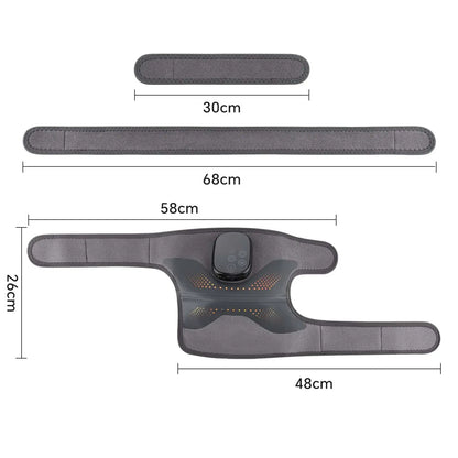 Mått och justerbar rem för knämassage