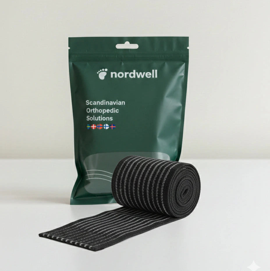 Knästödsband från NordWell med förpackning