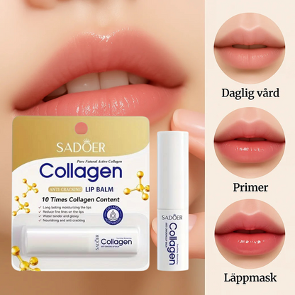 Kollagen läppbalsam med olika användningsområden