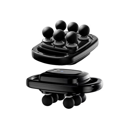 Massageapparat som används mot ryggmuskulatur