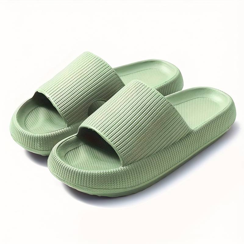 Gröna mjuka tofflor