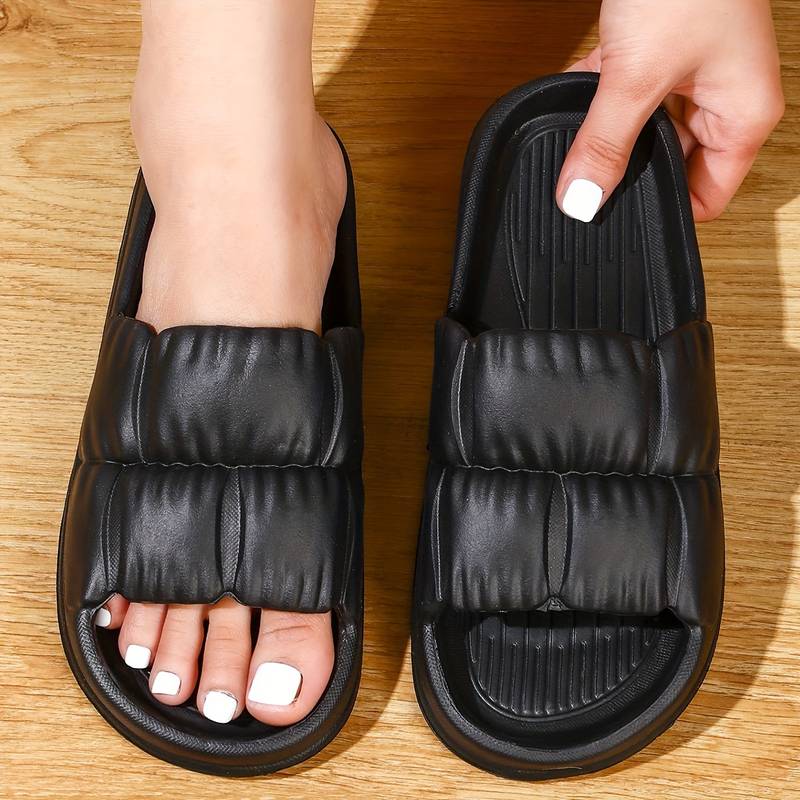 Närbild som visar den stötdämpande sulan