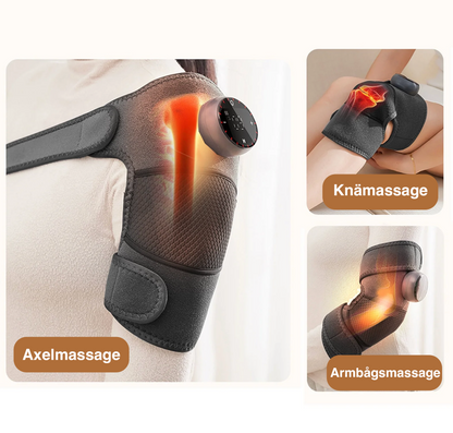 Multifunktionellt Värme- & Massagestöd – För Knä, Axel & Armbåge