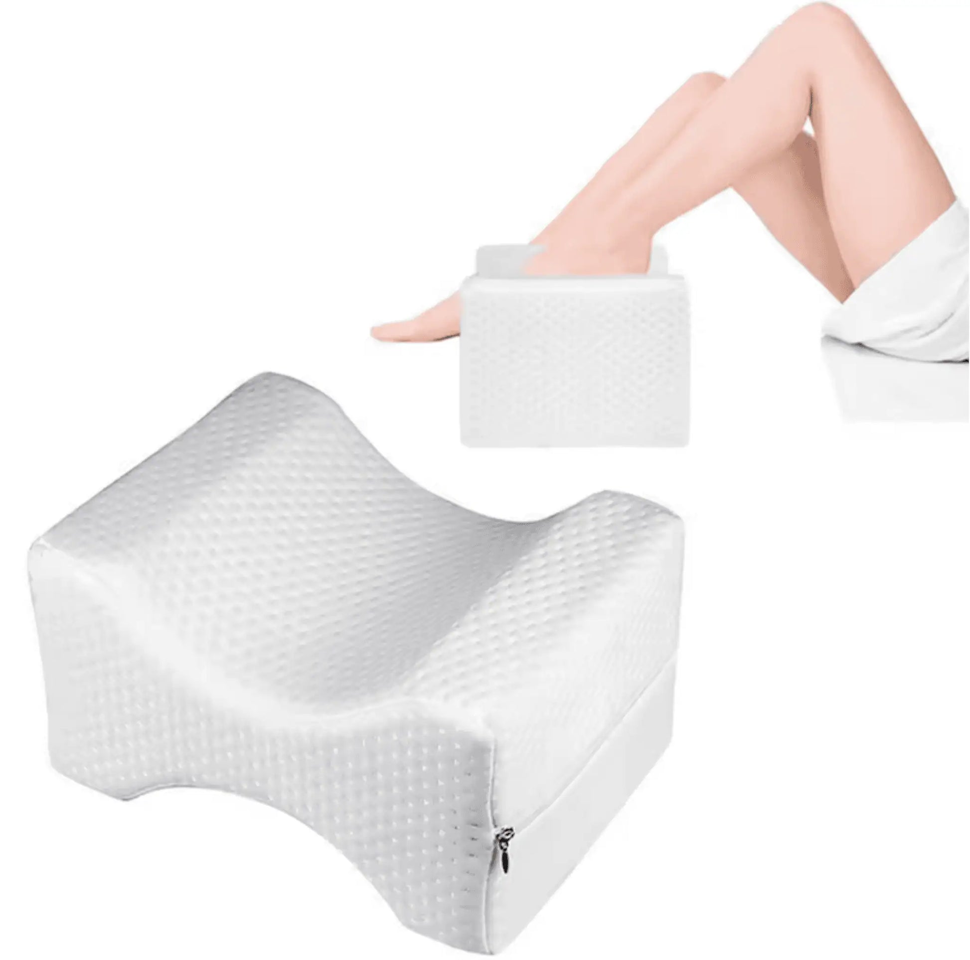 Ortopedisk benkudde placerad mellan benen vid sidoläge