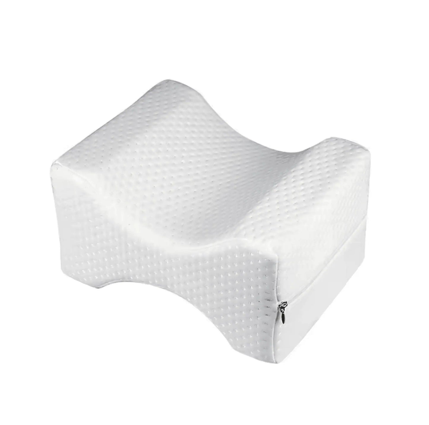 Ergonomiskt utformad kudde som ger stöd för knän och lår