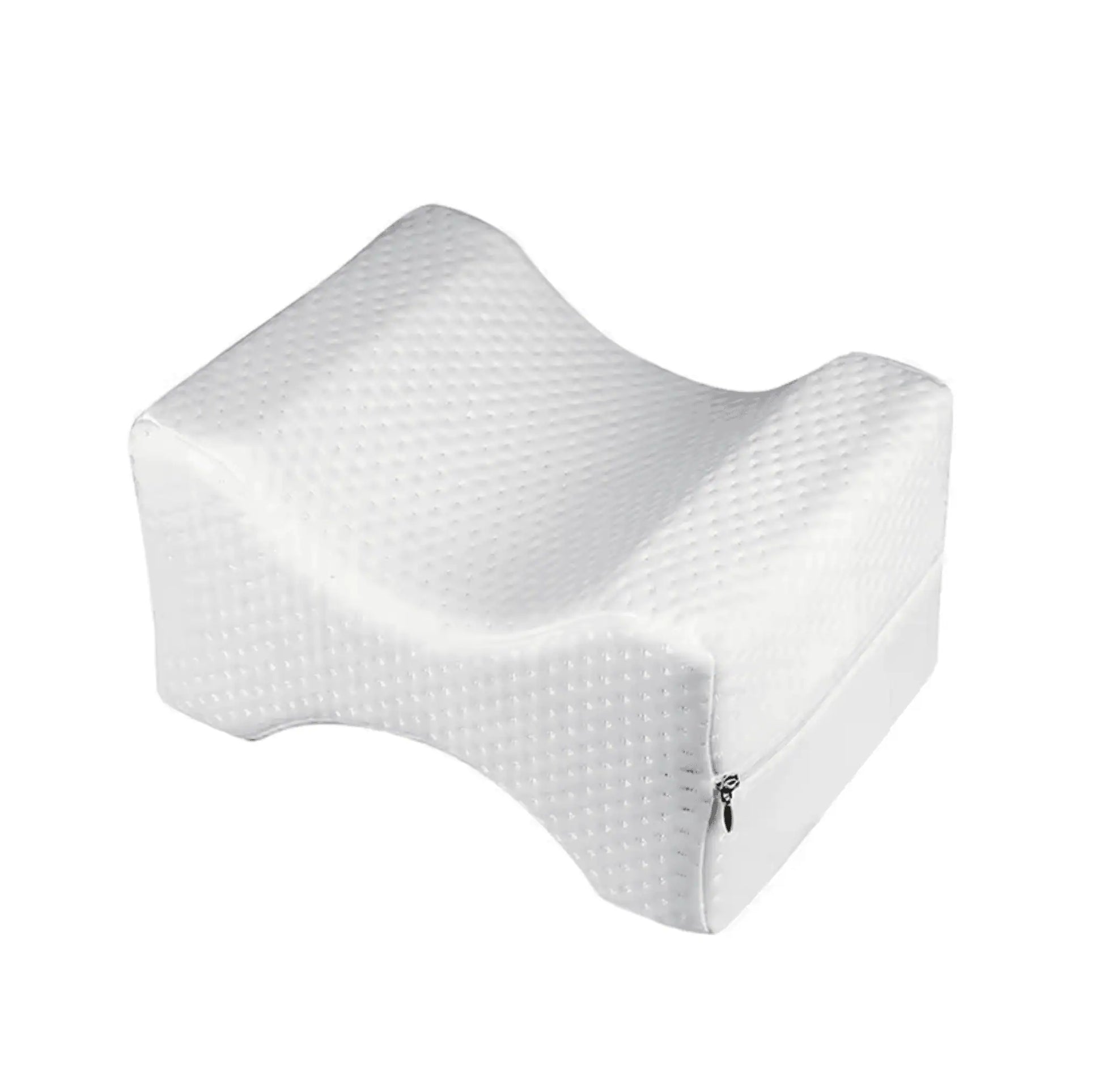 Ergonomiskt utformad kudde som ger stöd för knän och lår