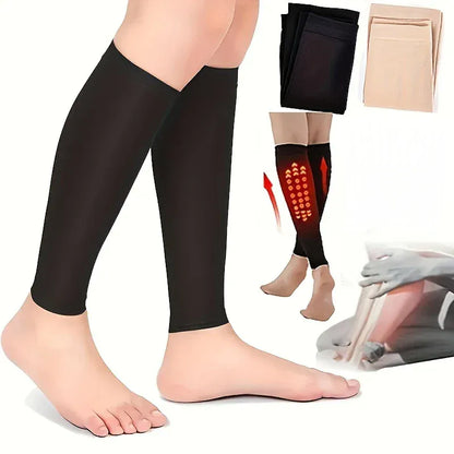 Högelastiska och mjuka stödstrumpor för vader