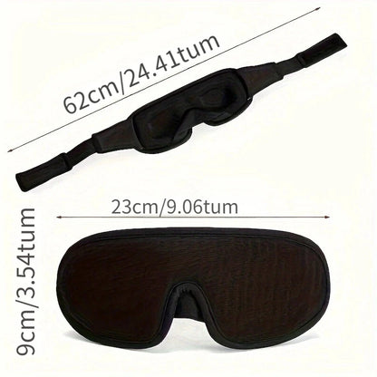 Måttbeskrivning för 3D sovmask.