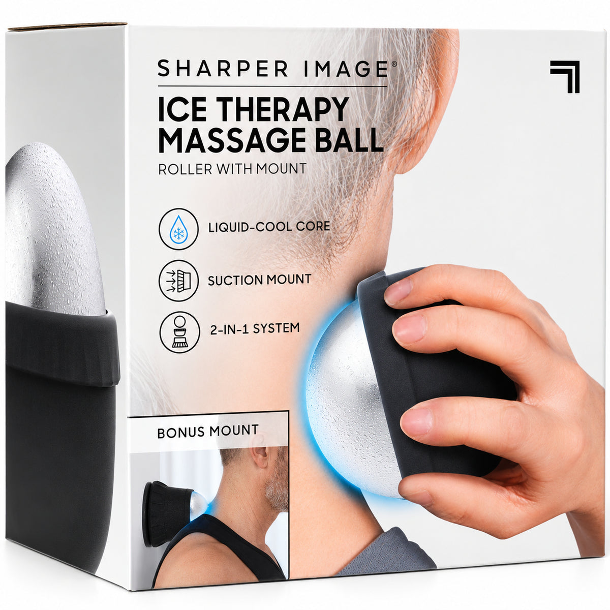 Sharper Image Ice Roller Massage Ball i originalförpackning