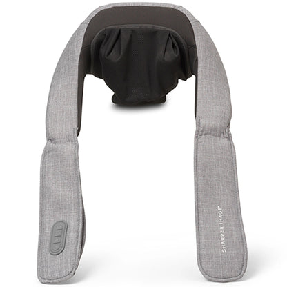 Sharper Image Realtouch Shiatsu Wireless framifrån med massagehuvudena i nackpartiet