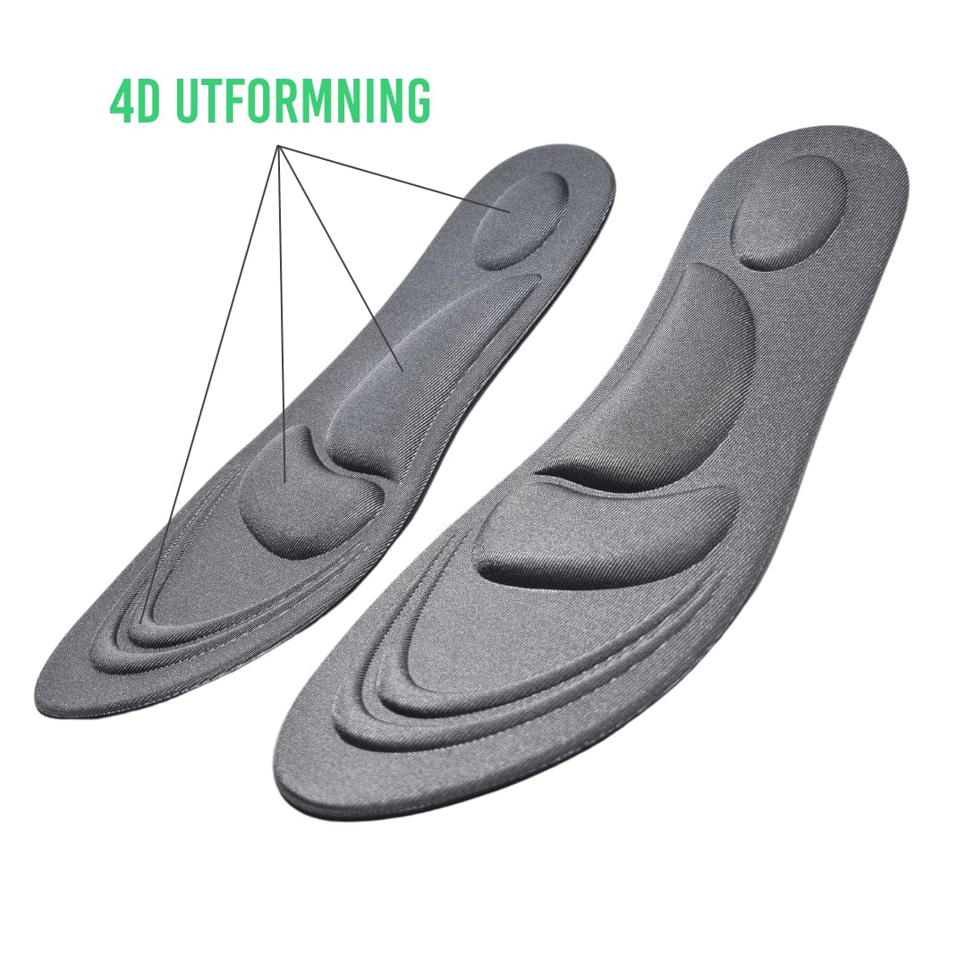 4d utötdämpande skoinlägg för vardags- och arbetsskor