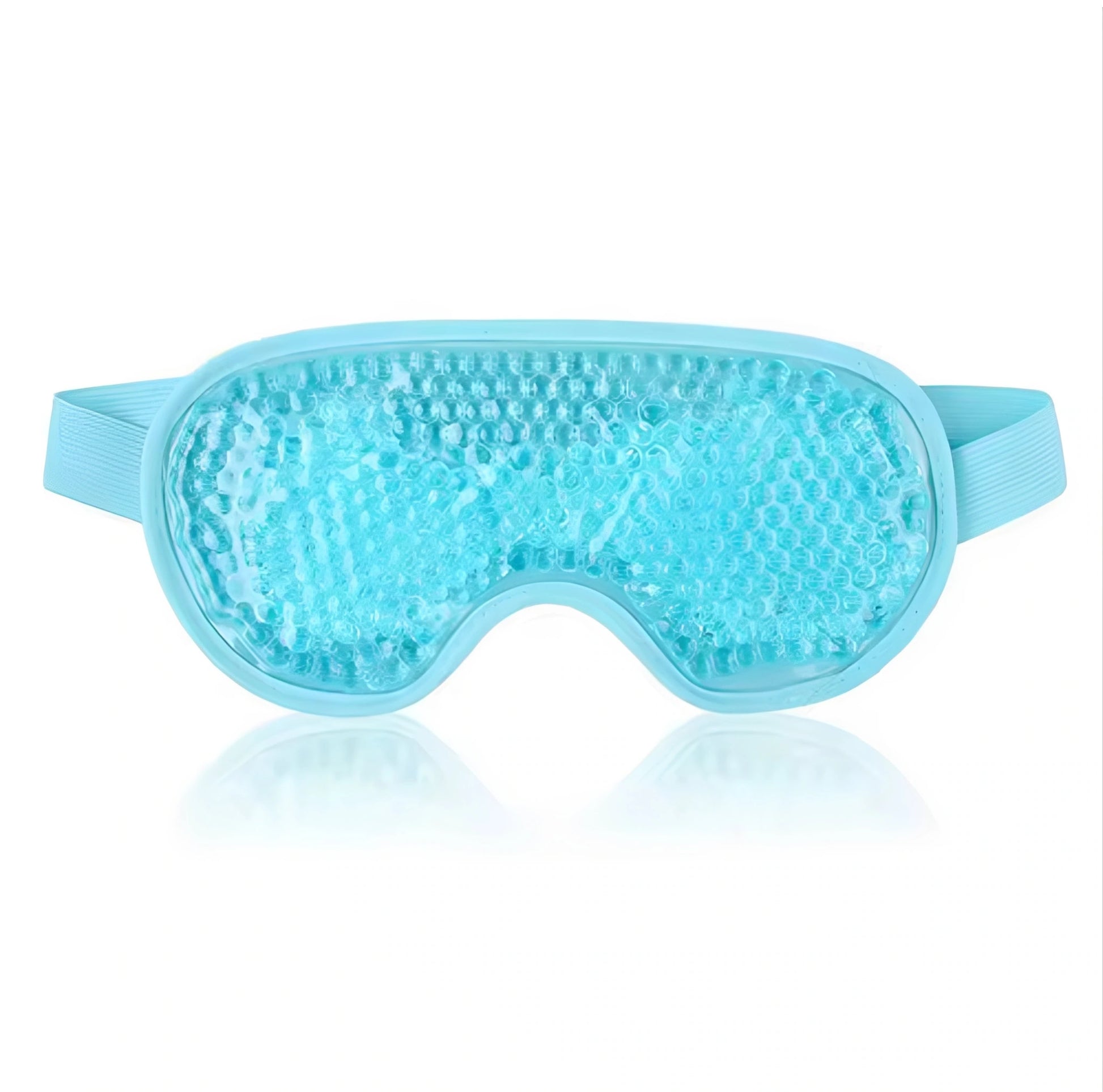 Sovmask mot huvudvärk med gelkulor och justerbart band