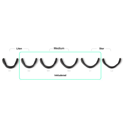 Magnetiska näsvidgare i flera storlekar