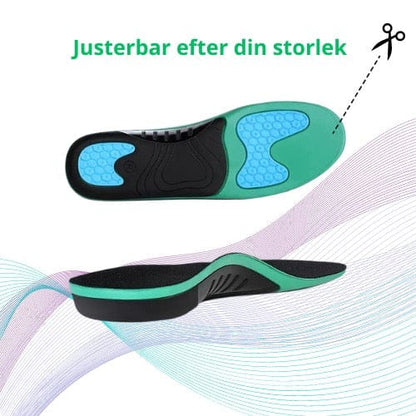 Illustration som visar att sulan kan klippas utifrån din skostorlek