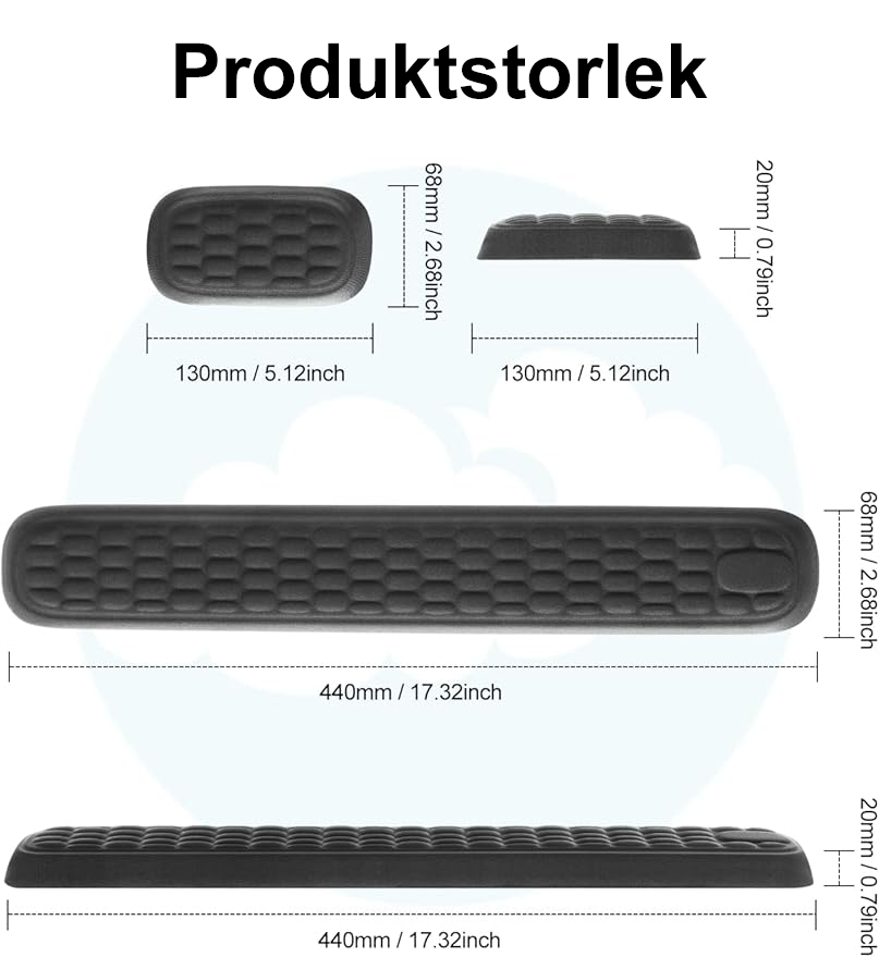 Memory Foam Handledsstöd – För bekvämt och smärtfritt skrivande