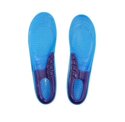 Stötdämpande skoinlägg i gel för avlastning av fötterna