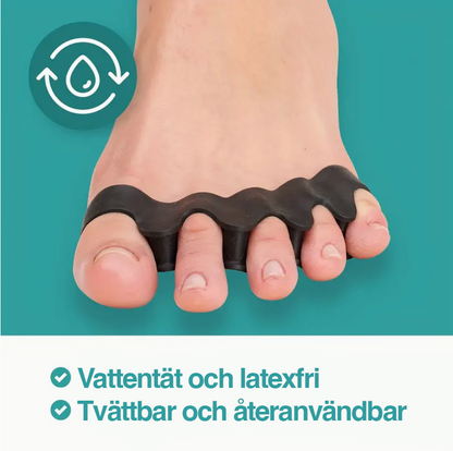 Svart tåseparerare (2 st), Hallux Valgus