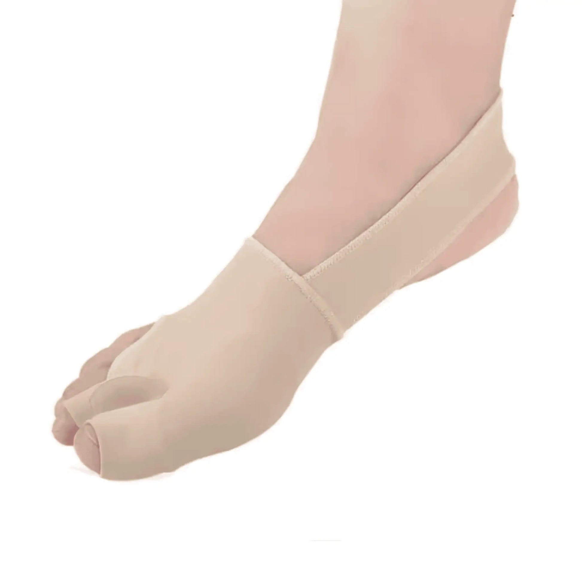 Mjuk hylsa som ger stöd och avlastning runt stortån